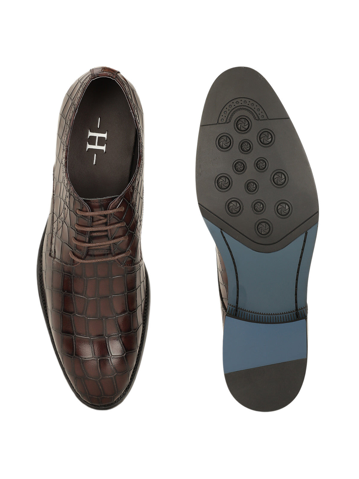 Godfrey Croco Lace Up Derby Shoes