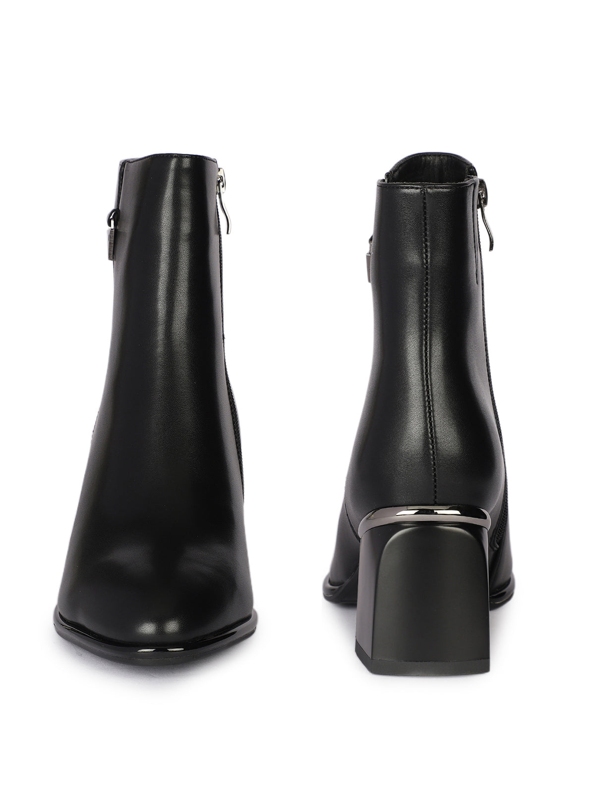 Verona Luxe Premium Winter Ankle Block Heel Boots