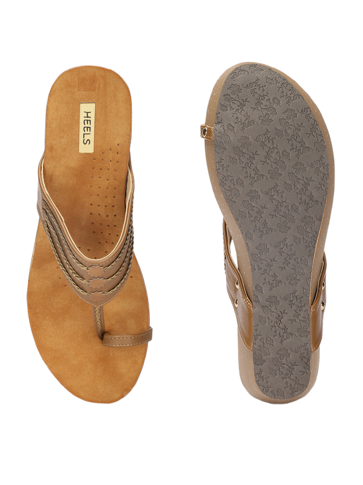 Zehra Wedge Heel Kohlapuris - The Heels India