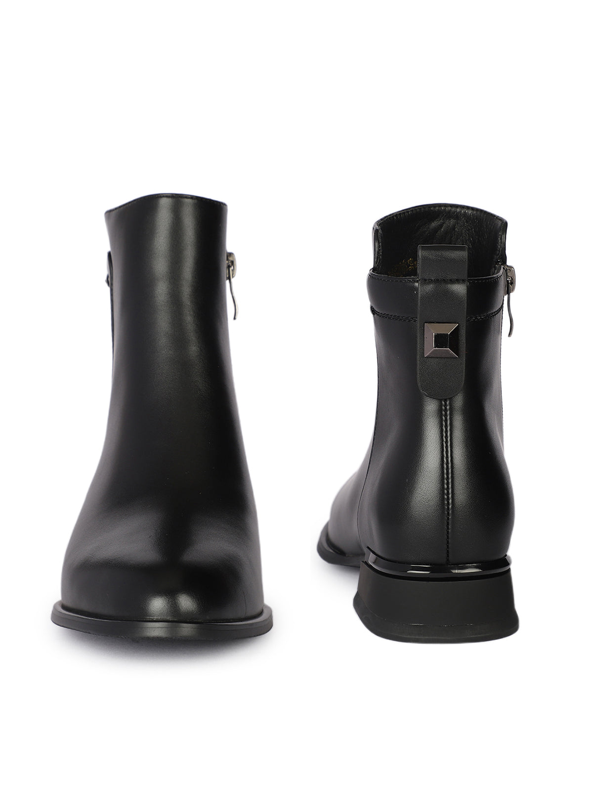 Firenze Caldo Premium Winter Ankle Low Heel Boots