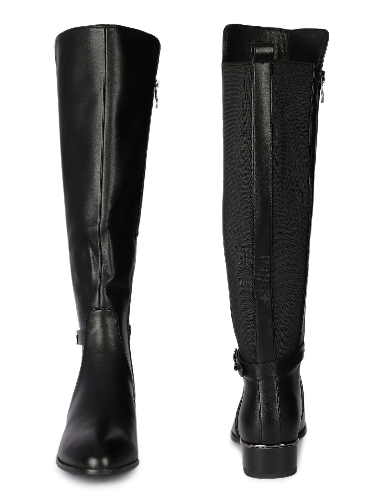 Forma Italia Premium Thigh High Boots with Low Heels