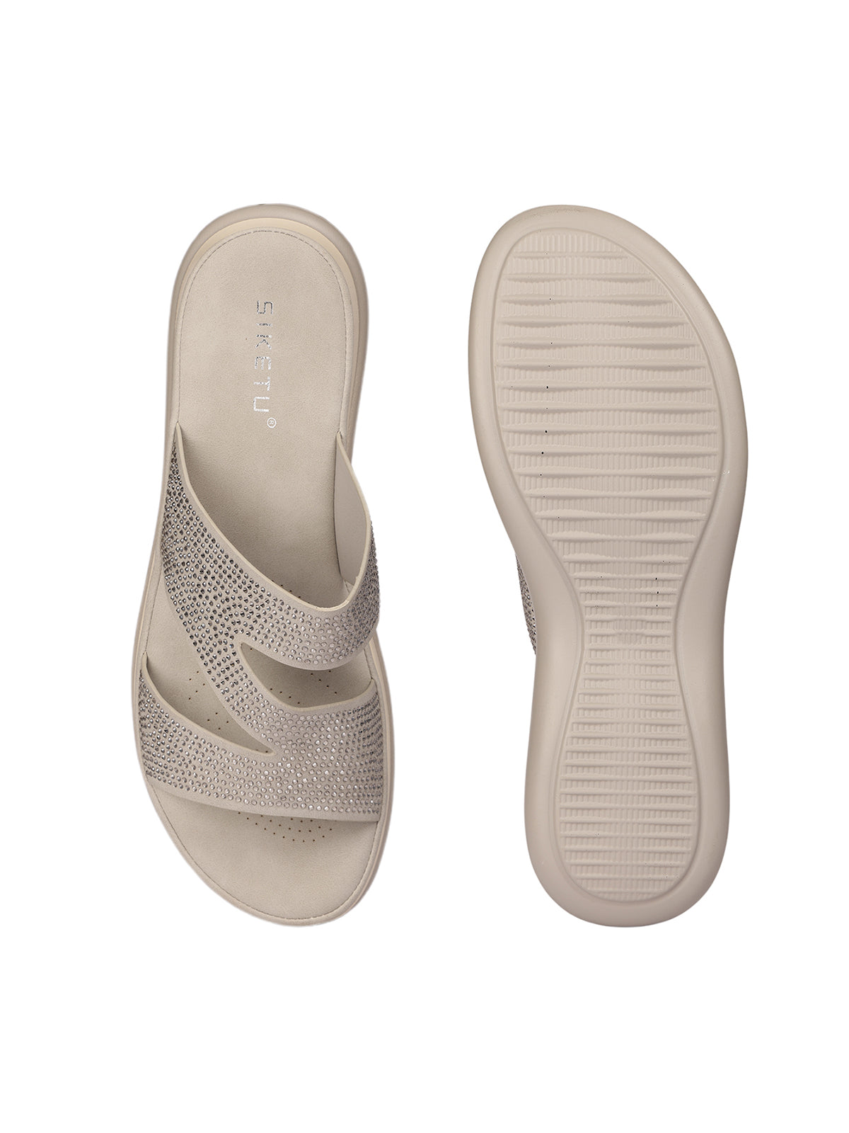 Ivoretta Bling Cushioned Slippers