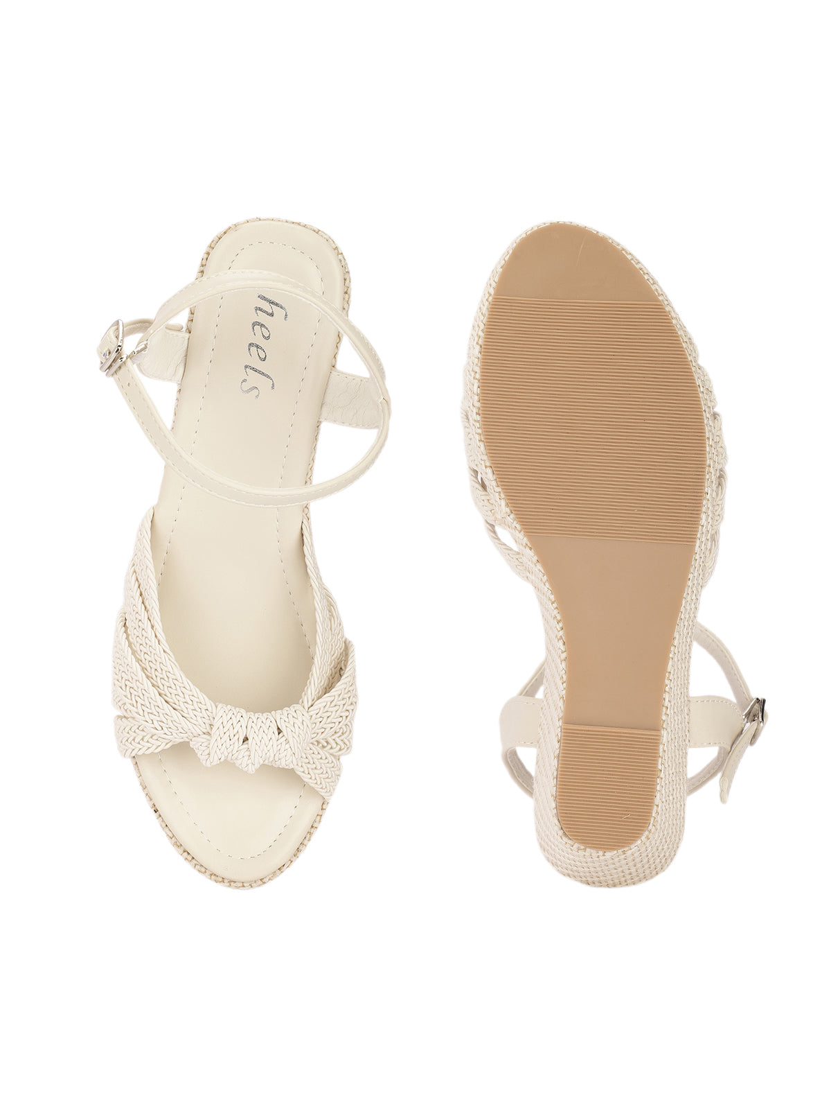 Delia Crochet Jute Wedge Sandals