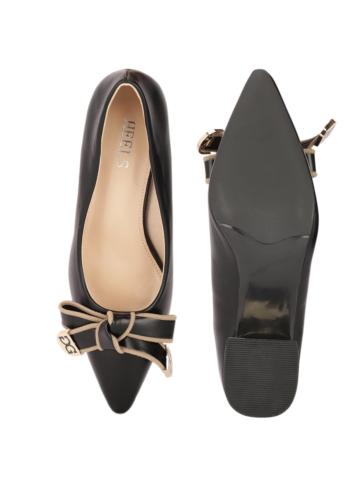 Klara Knot Bow Block Heel Stilettoes