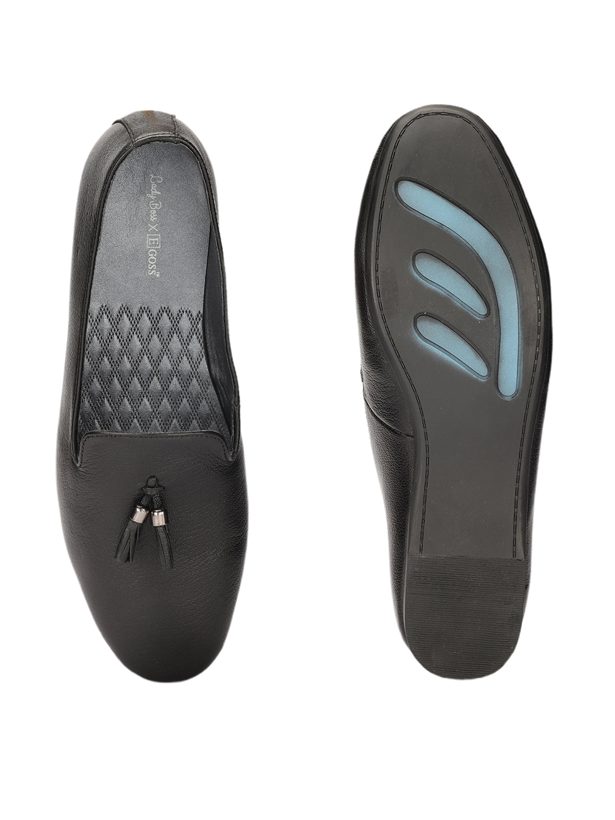 Clinton Leather Tassel Cushioned Loafers