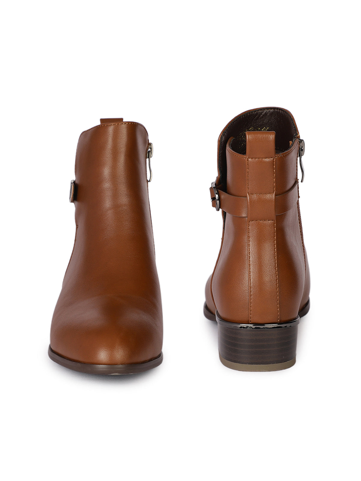 Roma Pelle Premium Winter Ankle Low Heel Boots