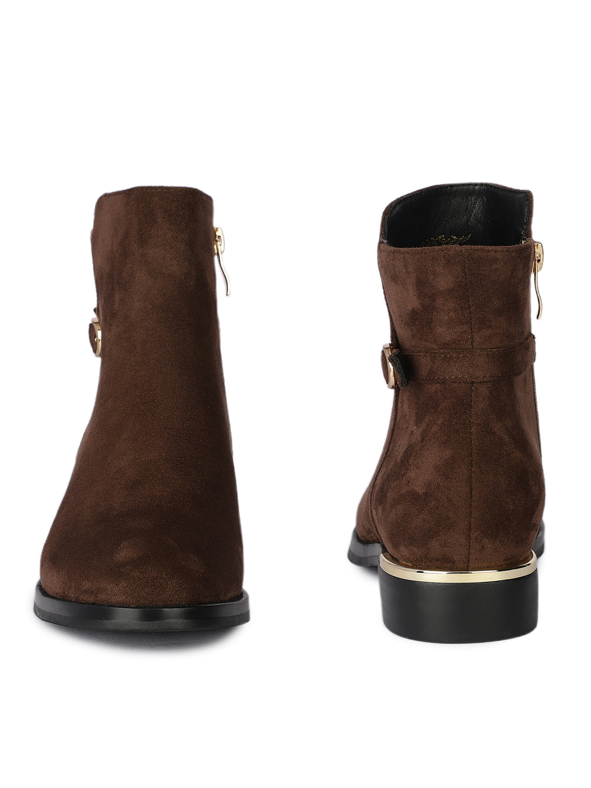 Amber Premium Suede Ankle Zip Winter Boots
