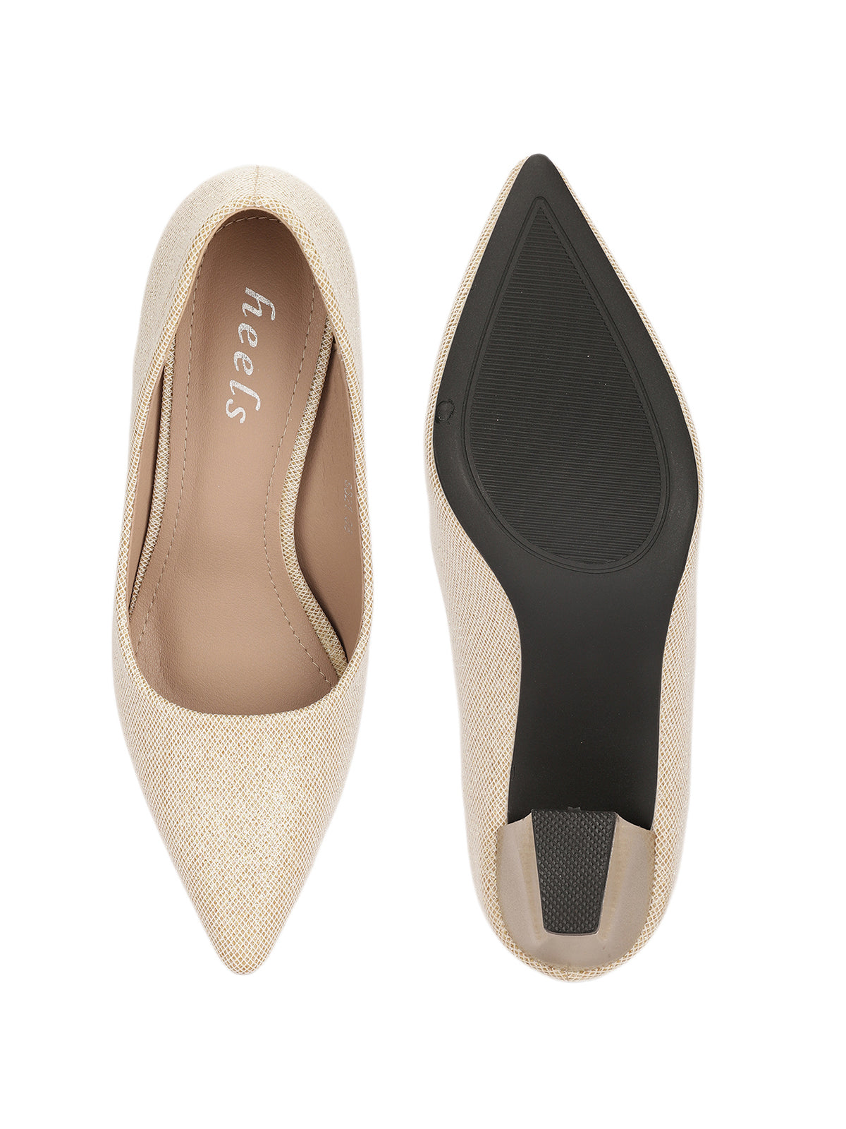 Bergamo Block Heel Glitter Pumps