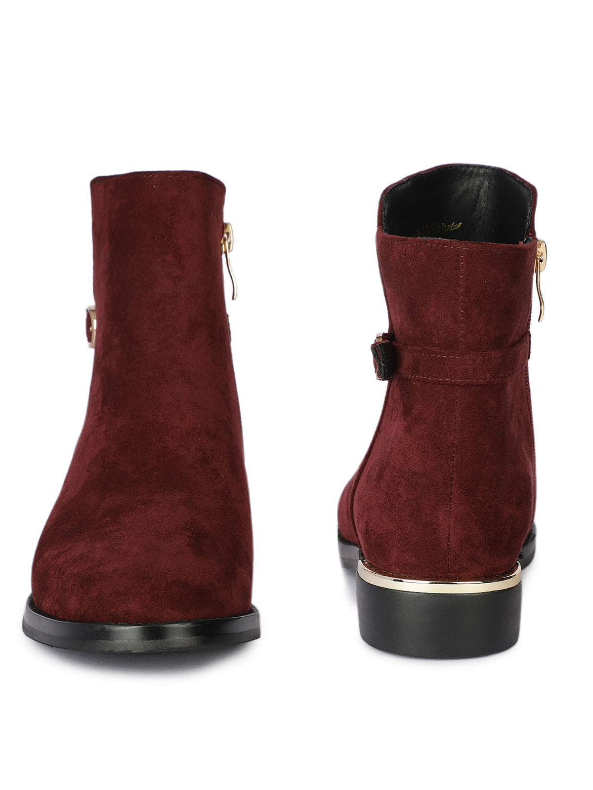 Amber Premium Suede Ankle Zip Winter Boots