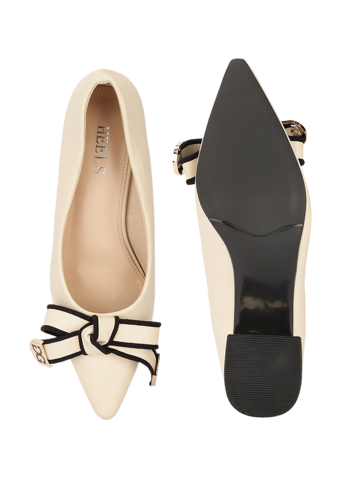 Klara Knot Bow Block Heel Stilettoes