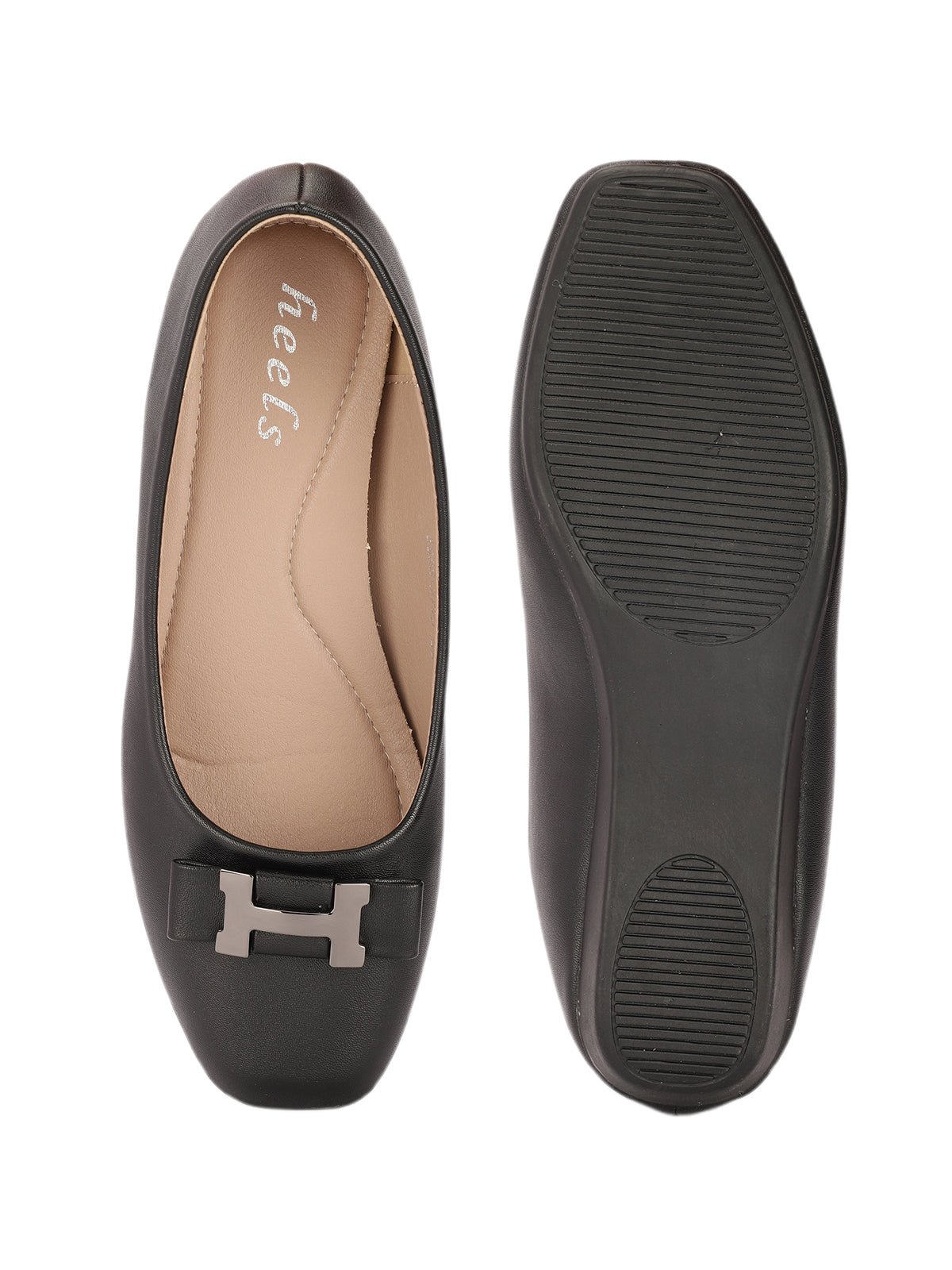 Pisa Buckled Bow Flat Ballerinas