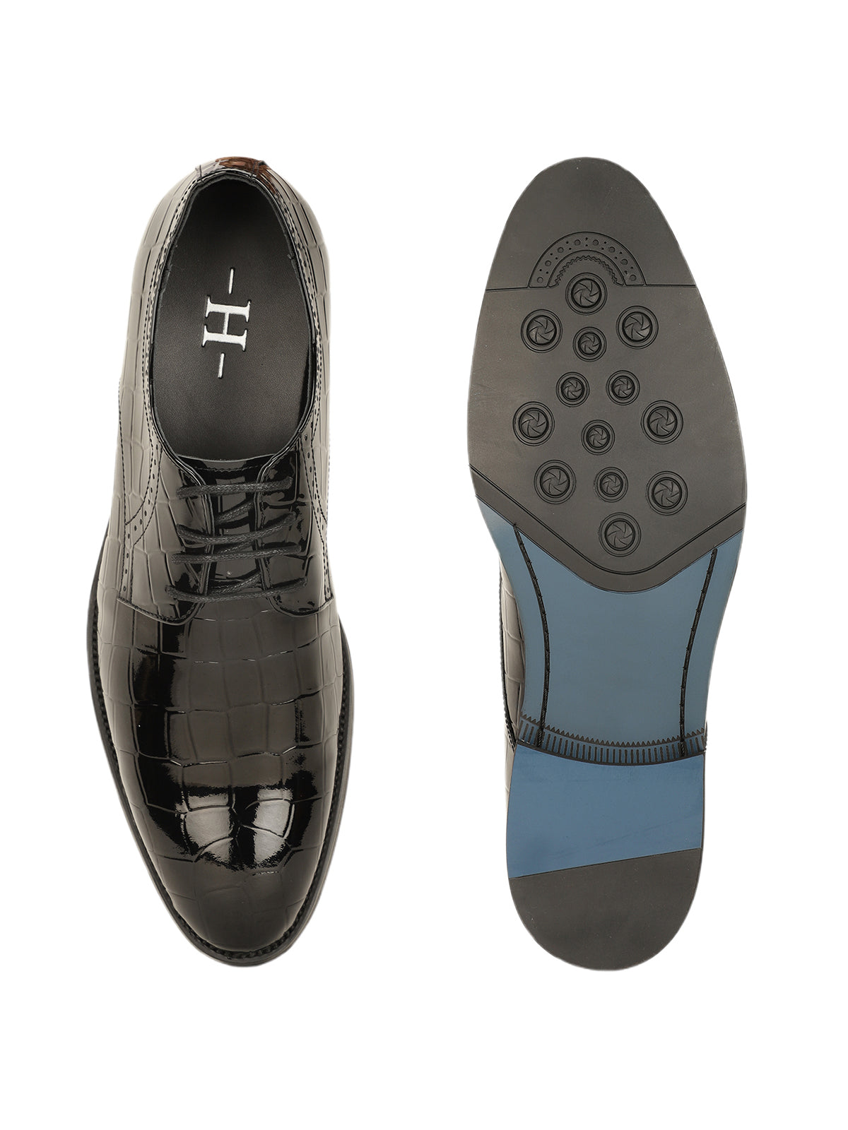 Godfrey Croco Lace Up Derby Shoes