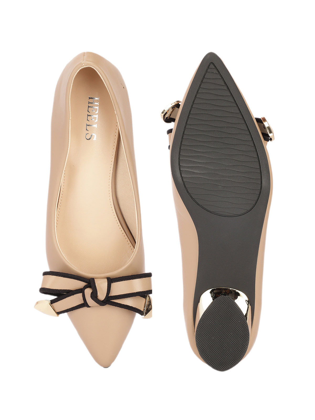 Zoe Knot Bow Kitten Heels
