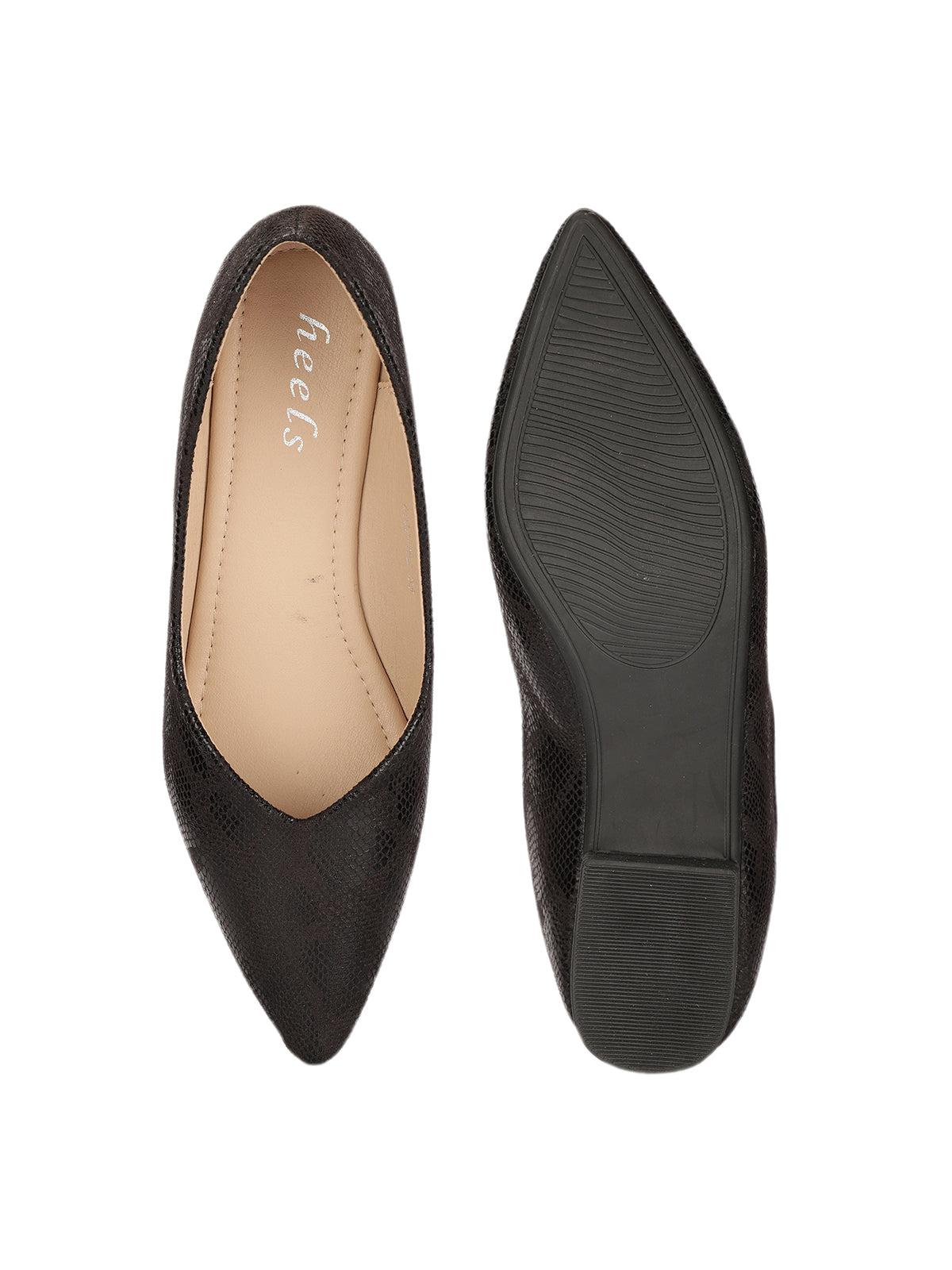 Reina Shimmer Pointed Ballerinas
