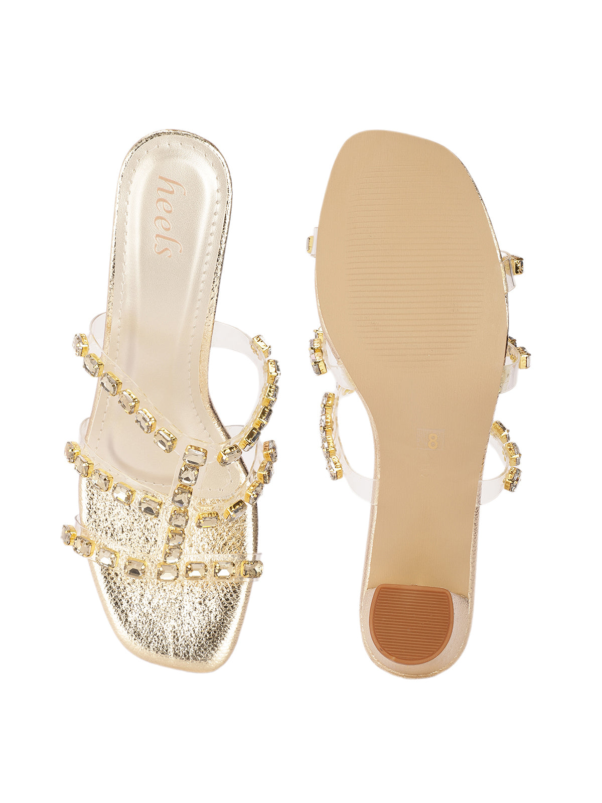Zita Embellished Block Heels