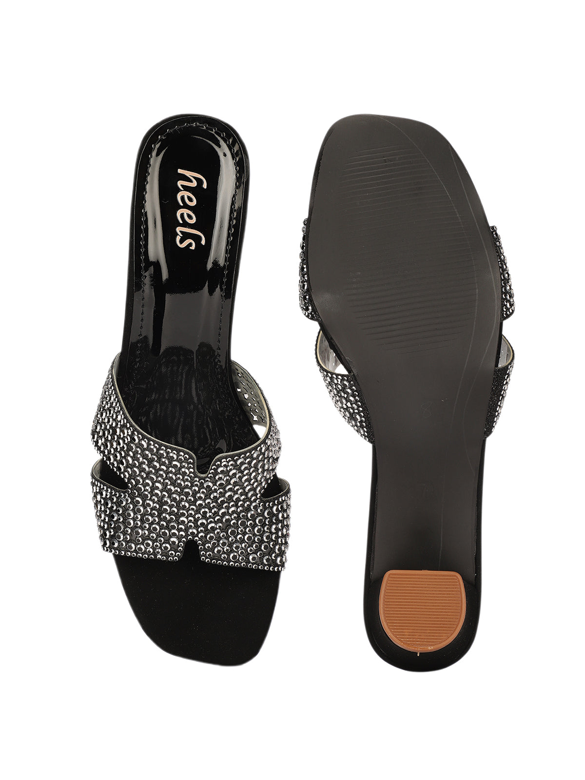 Helene Bling Block Heel Muse