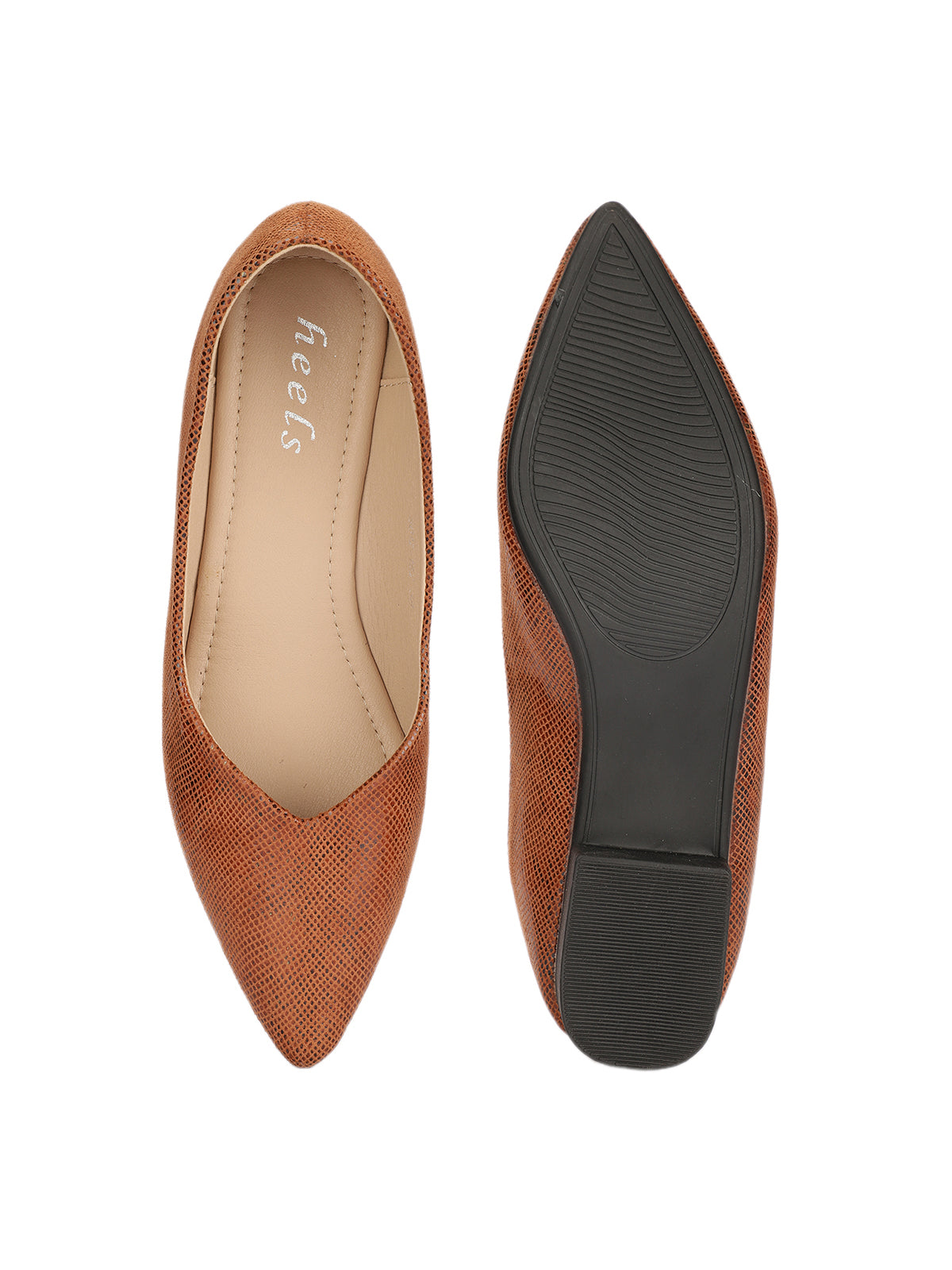 Reina Shimmer Pointed Ballerinas