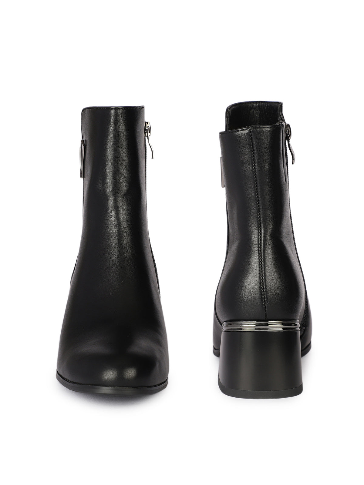 Savanna Premium Winter Ankle Boots with Block Heels