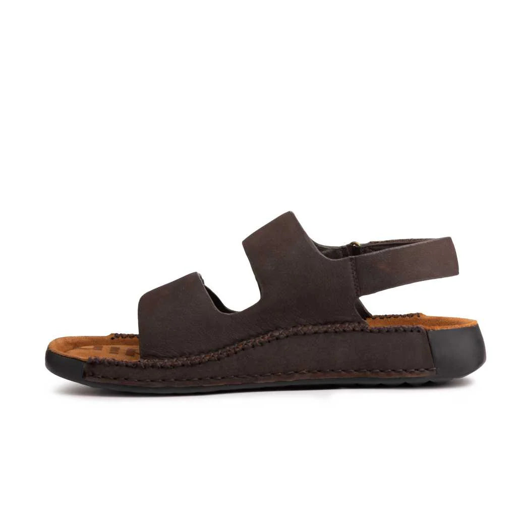 Double Strap Nubuck Leather Sandals