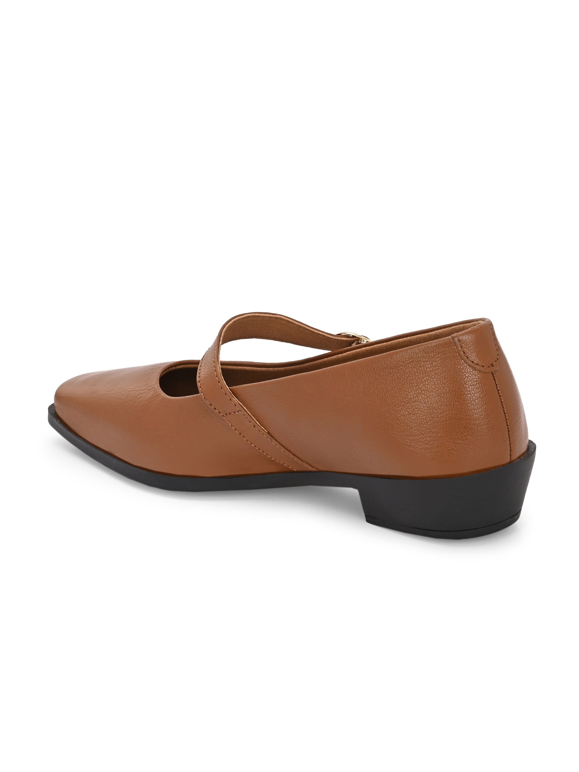 Vestoné Leather Formal Strap Ballerinas