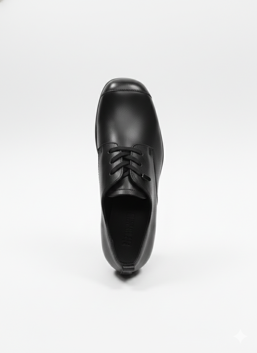 Barbara Premium Leather Lace Up Mid Heel Loafers