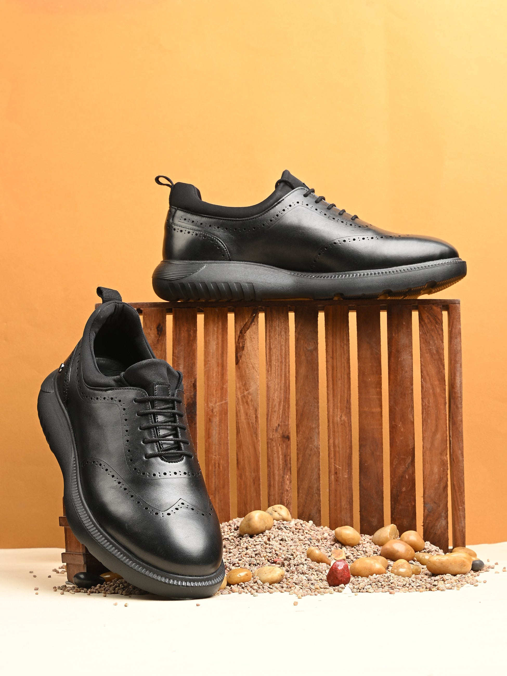 Trossard Cloud Leather Sneakers - The Heels India