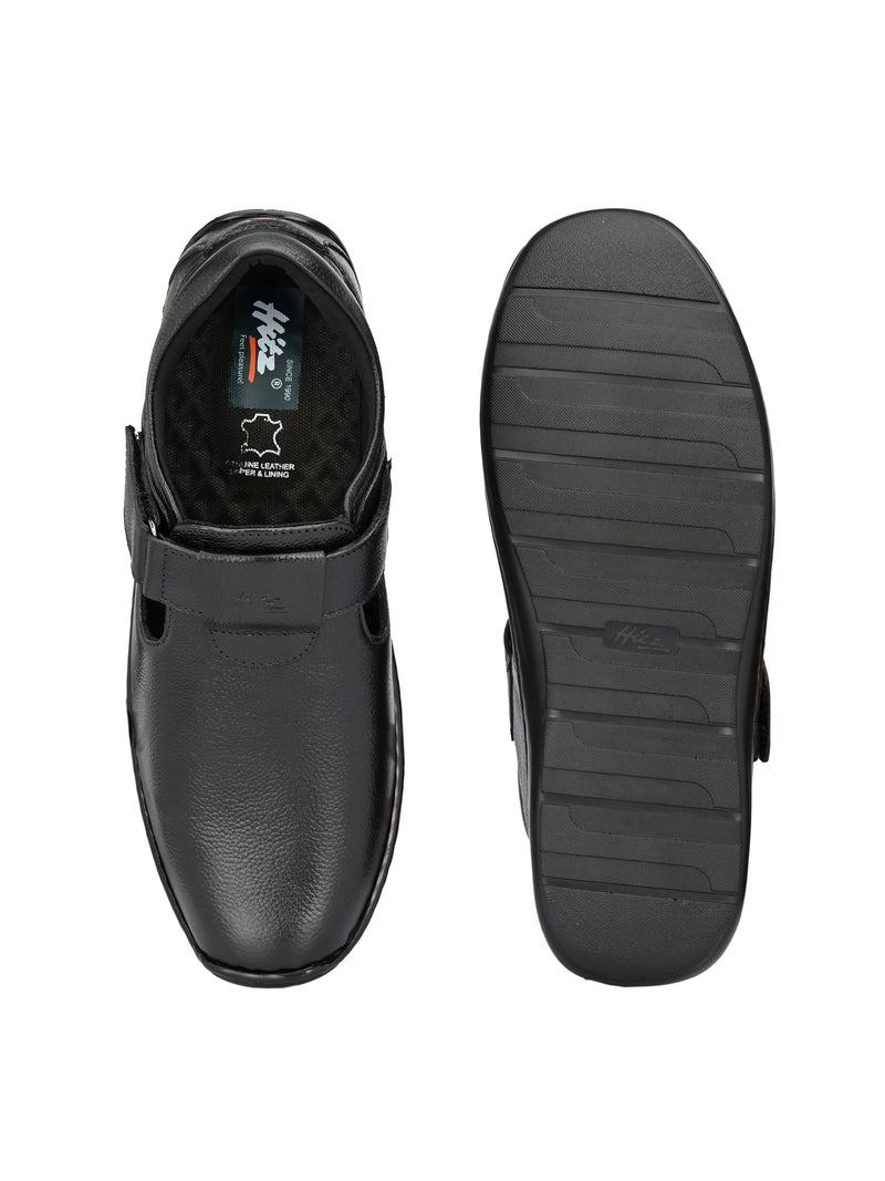 Brunel Leather Velcro Roman Sandals HT