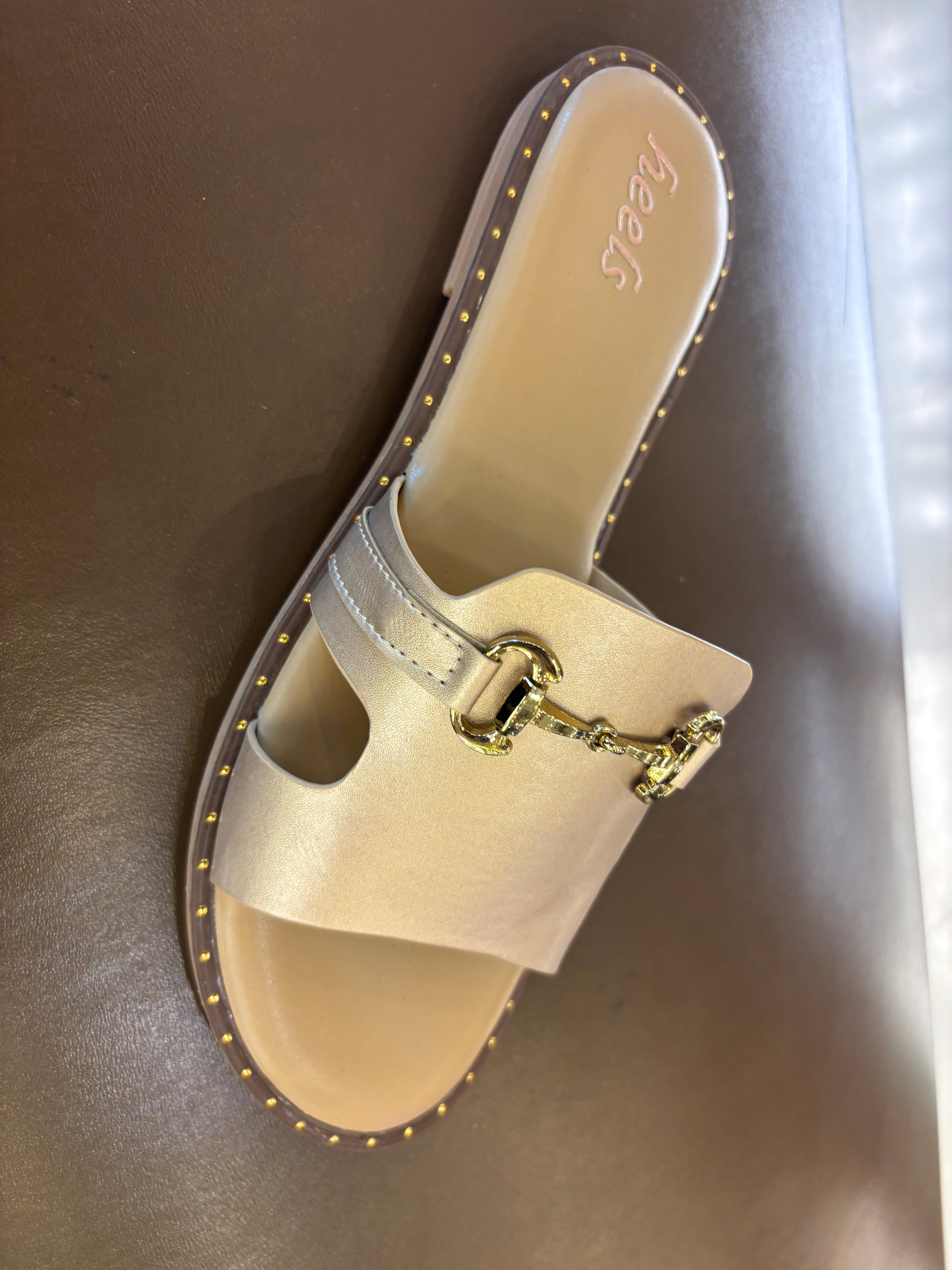 Fenny Cushioned Buckled Summer Sliders