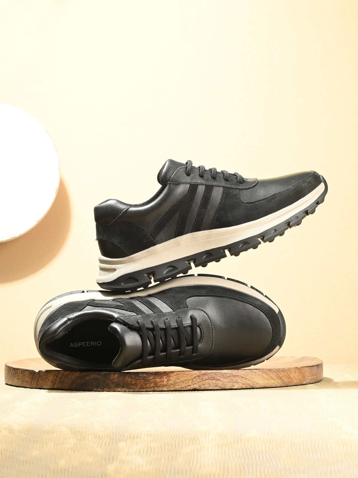 DRIFT Premium Leather Lace-Up Sneakers