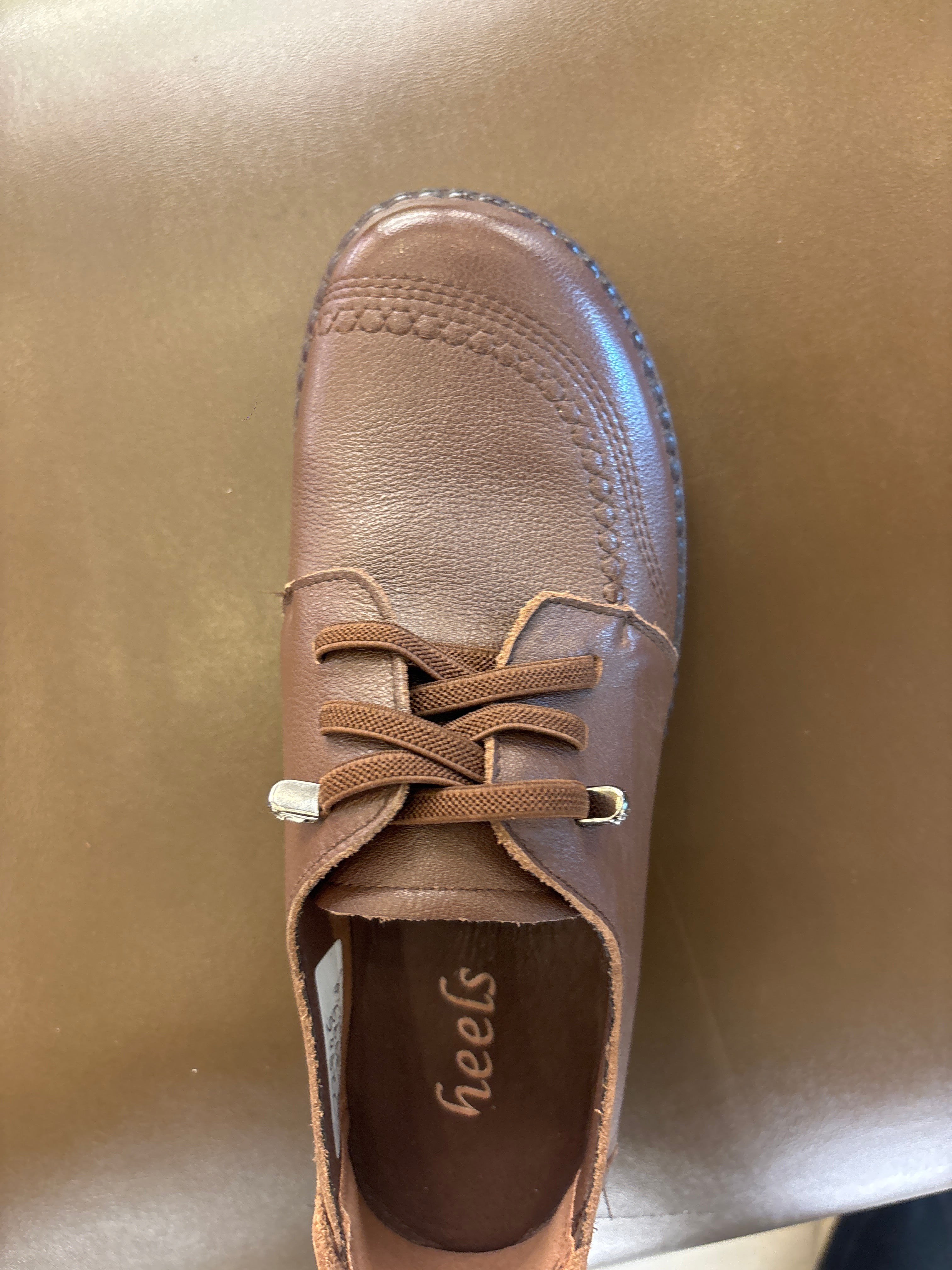 Arianna Premium Leather Casual Lace Up Derby Shoes