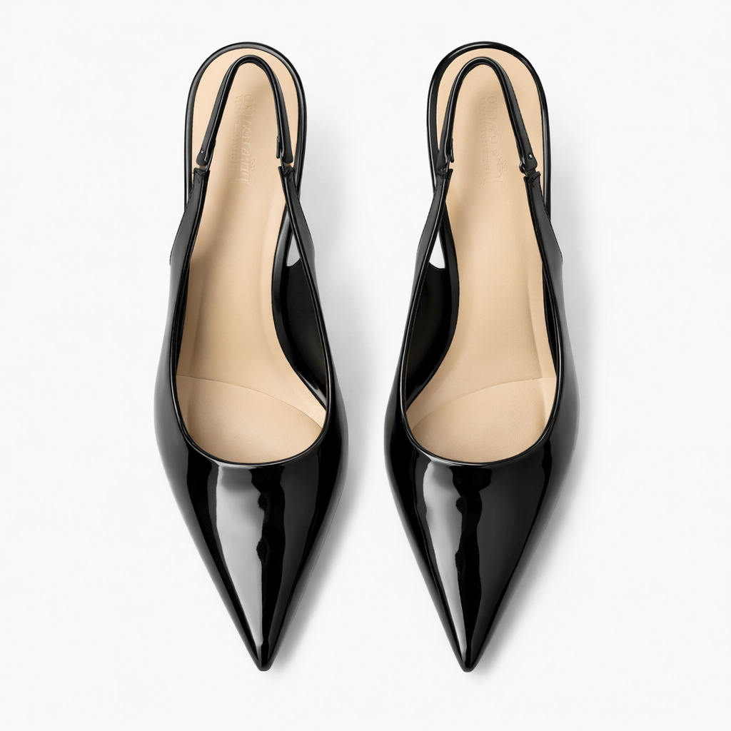 Mia Premium Patent Slingback Pencil Heels