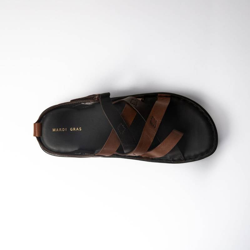 Jose Leather Criss Cross Sandals