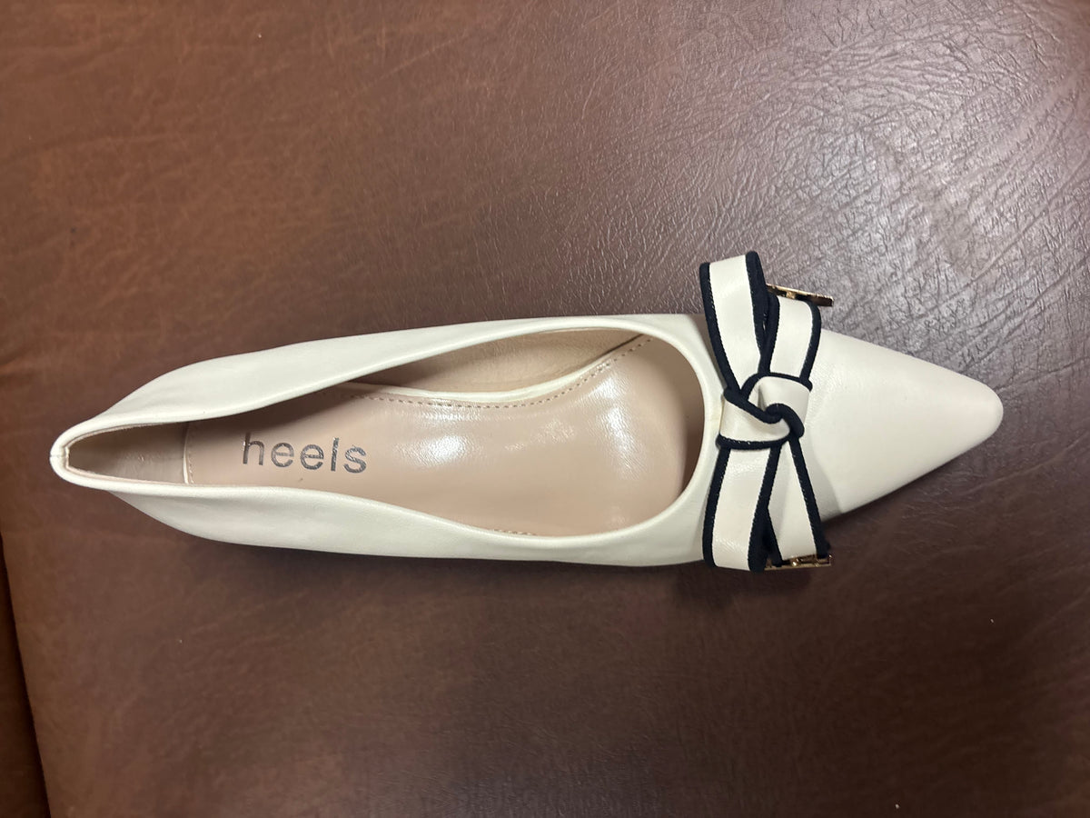 Klara Knot Bow Block Heel Stilettoes