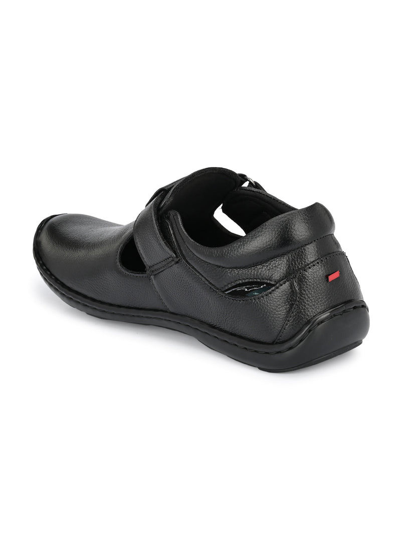 Brunel Leather Velcro Roman Sandals HT