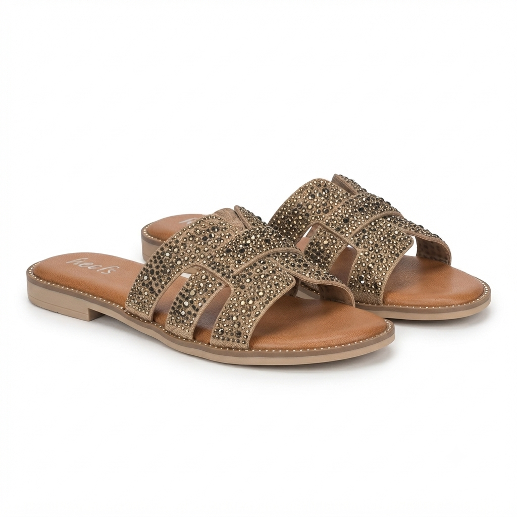 Frosta Bling Cushioned Sliders