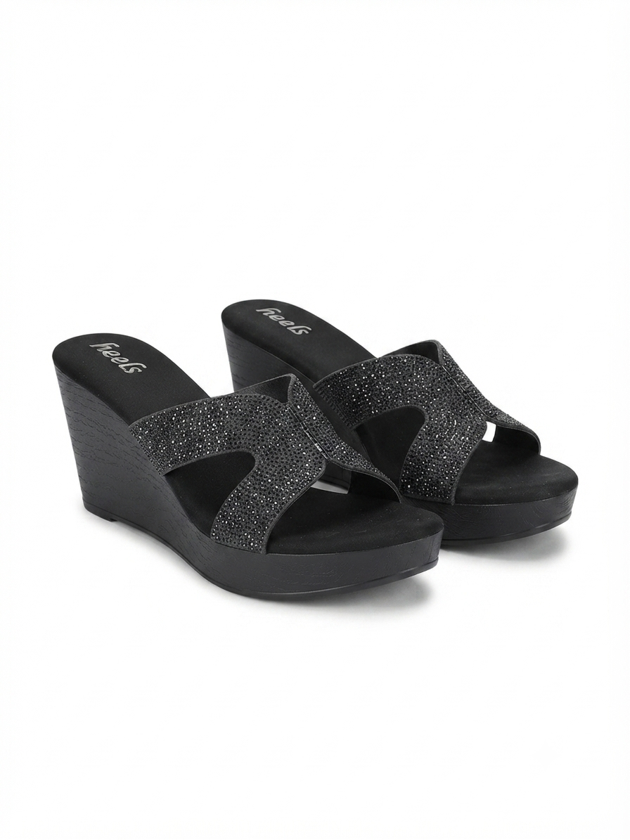Shelza Bling Wedge Platform Heels