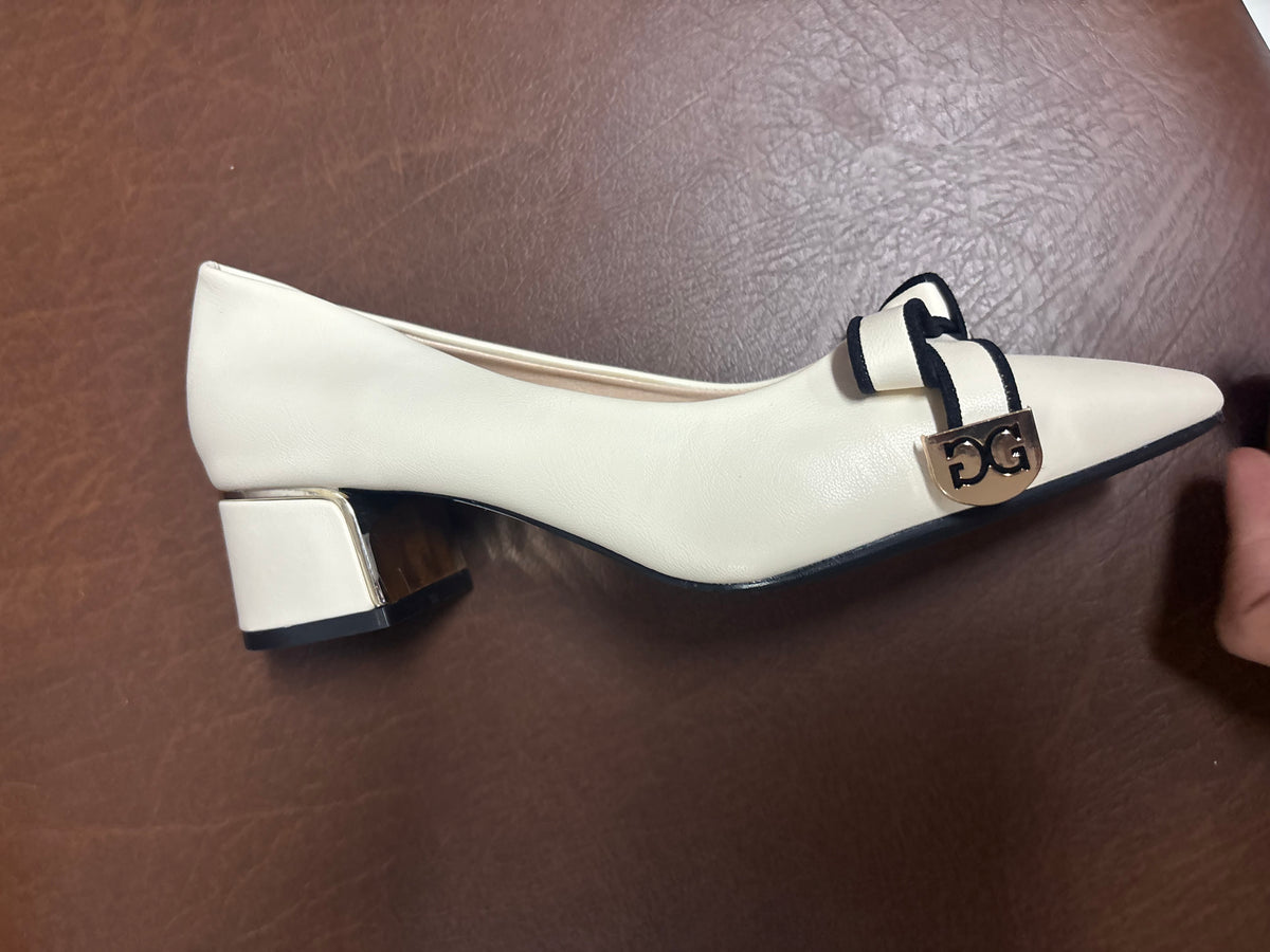 Klara Knot Bow Block Heel Stilettoes