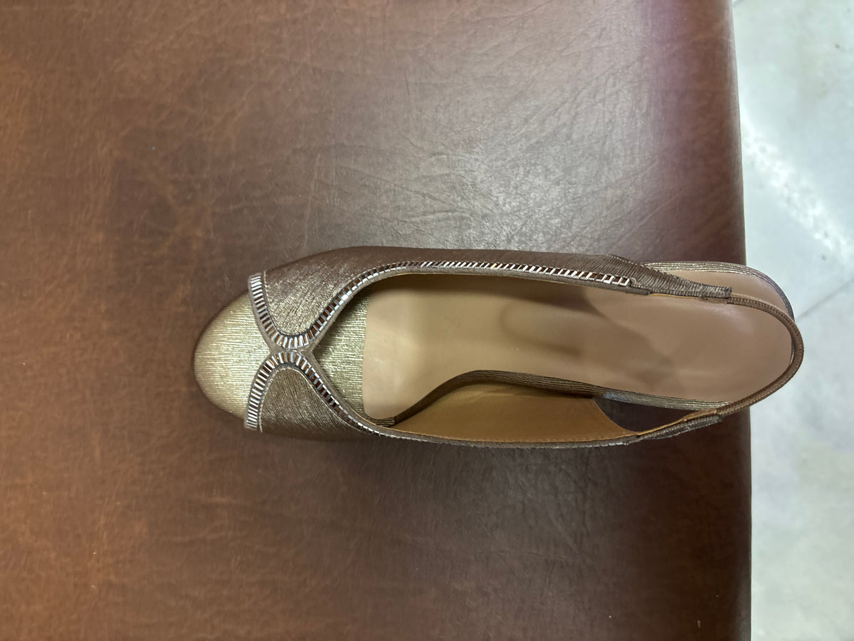 Anais Fancy Bling Peep Toe Block Heel Sandals