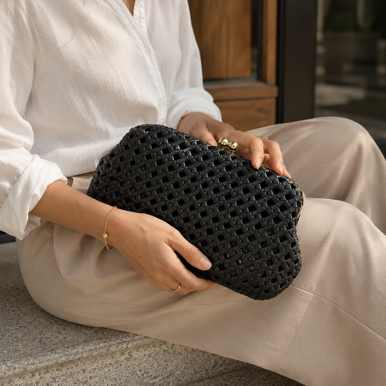 Woven Soft Quilt Sling Bags