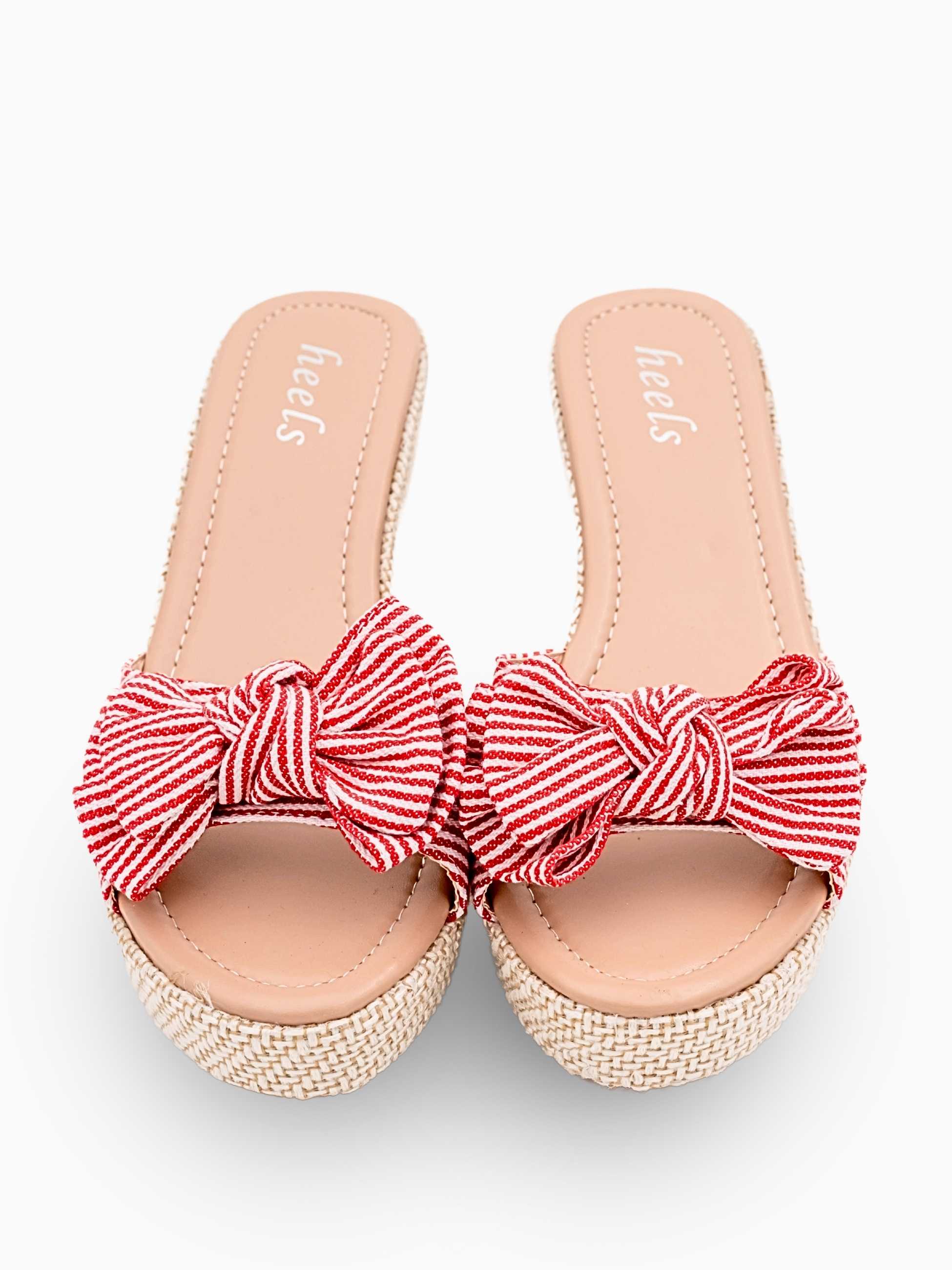 Emma Knot Bow Wedge Heels