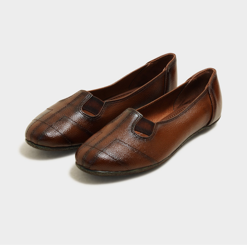 William Rust Leather Ballerinas - The Heels India