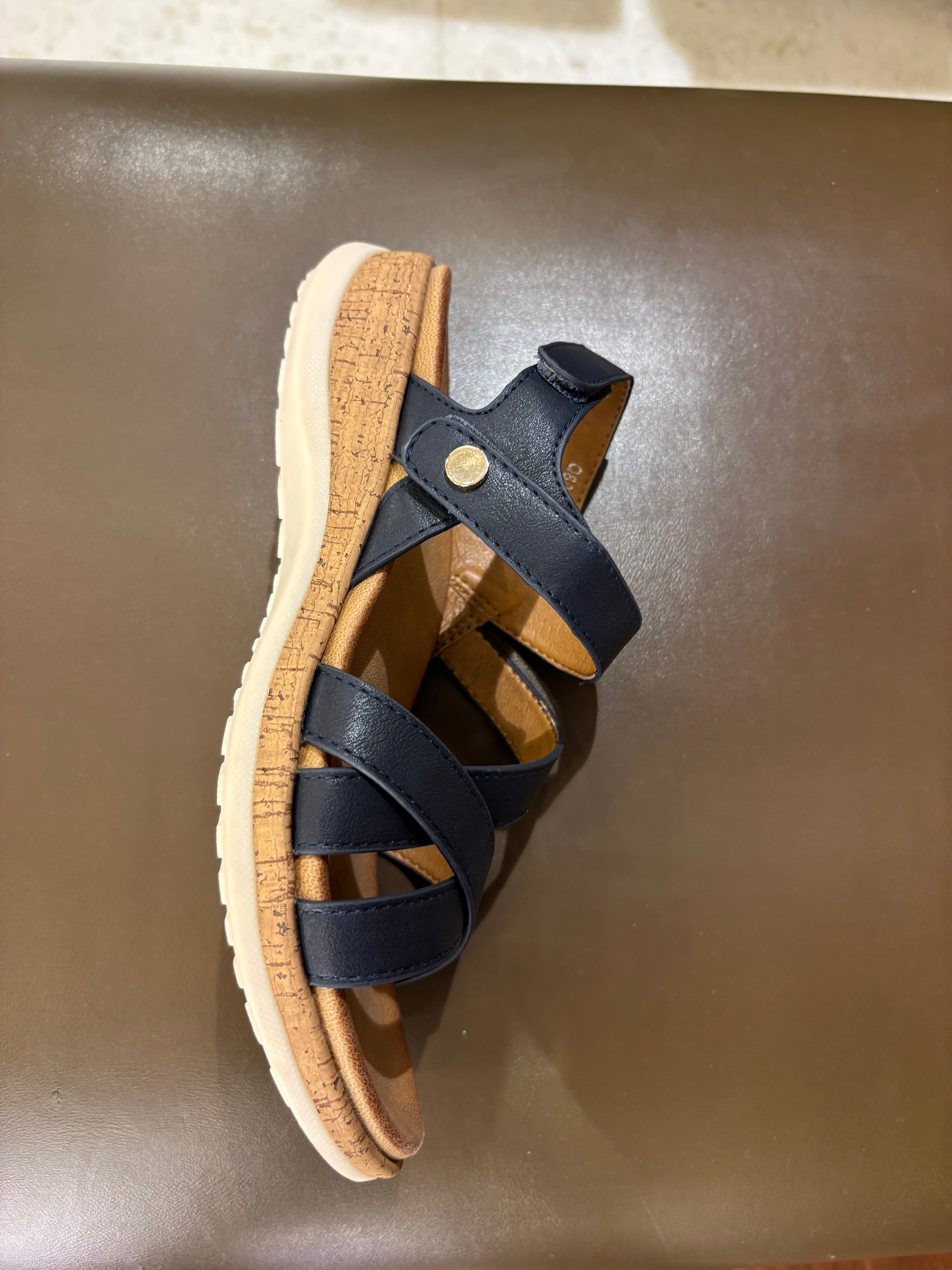 Frida Summer Criss Cross Comfort Velcro Sandals - The Heels India