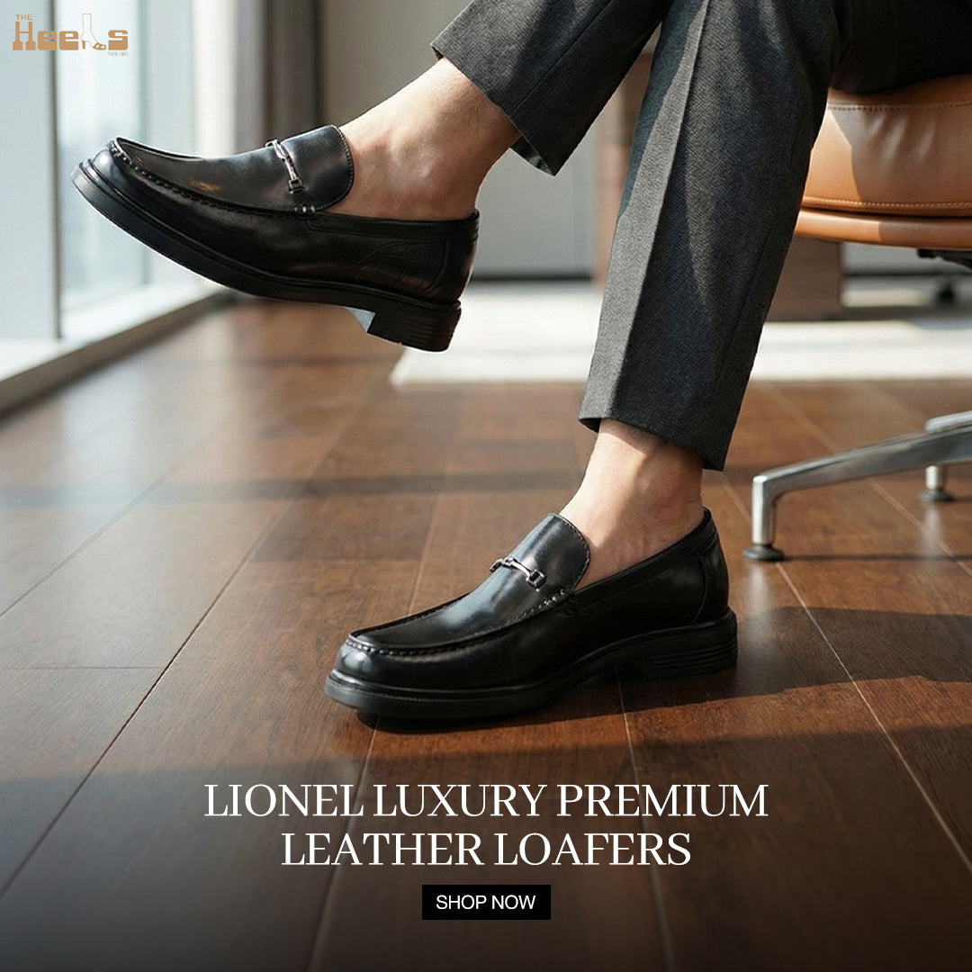 Lionel Luxury Premium Leather Loafers - The Heels India