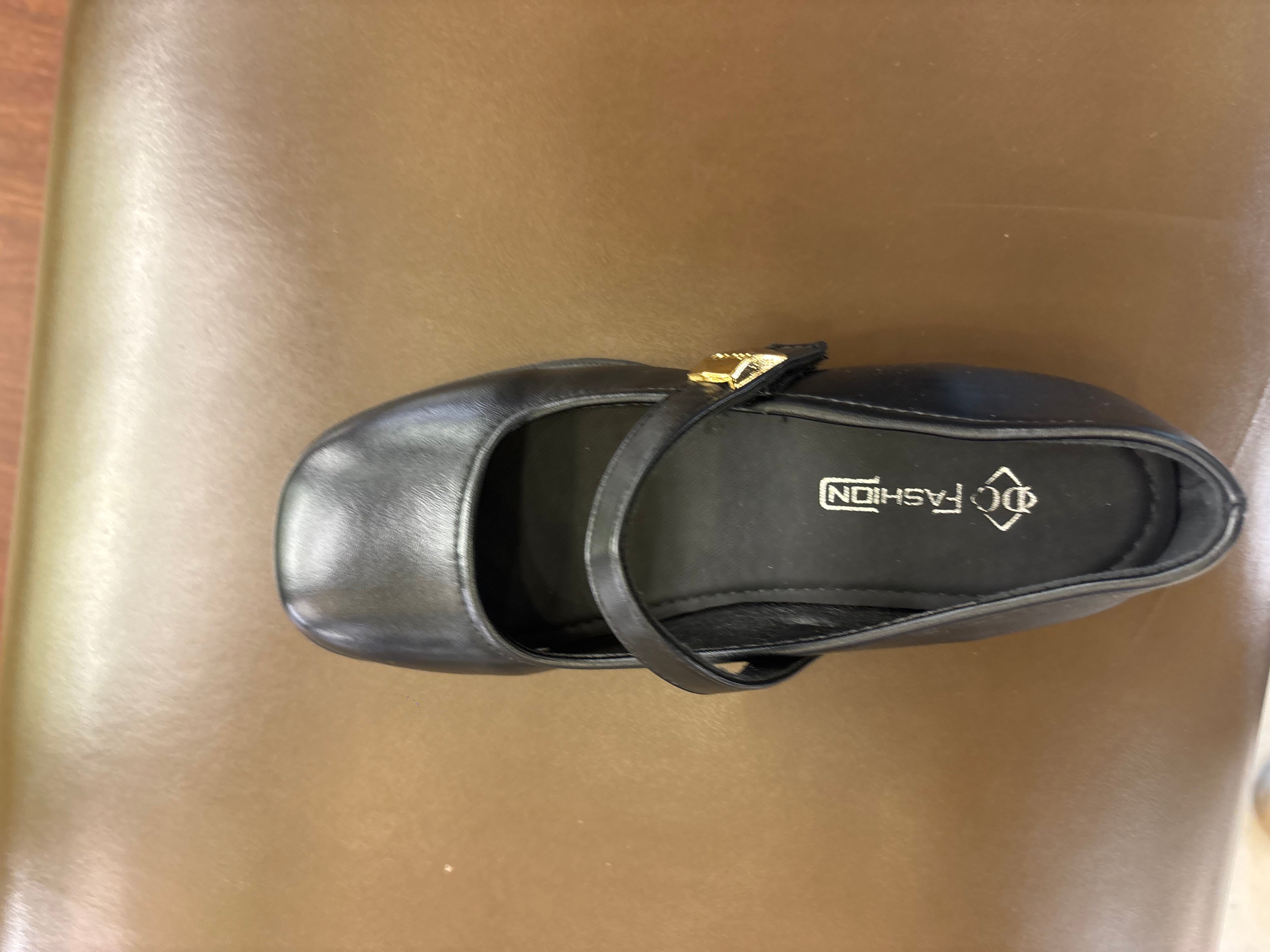 Menzy Premium Mary Jane Block Heel Loafers