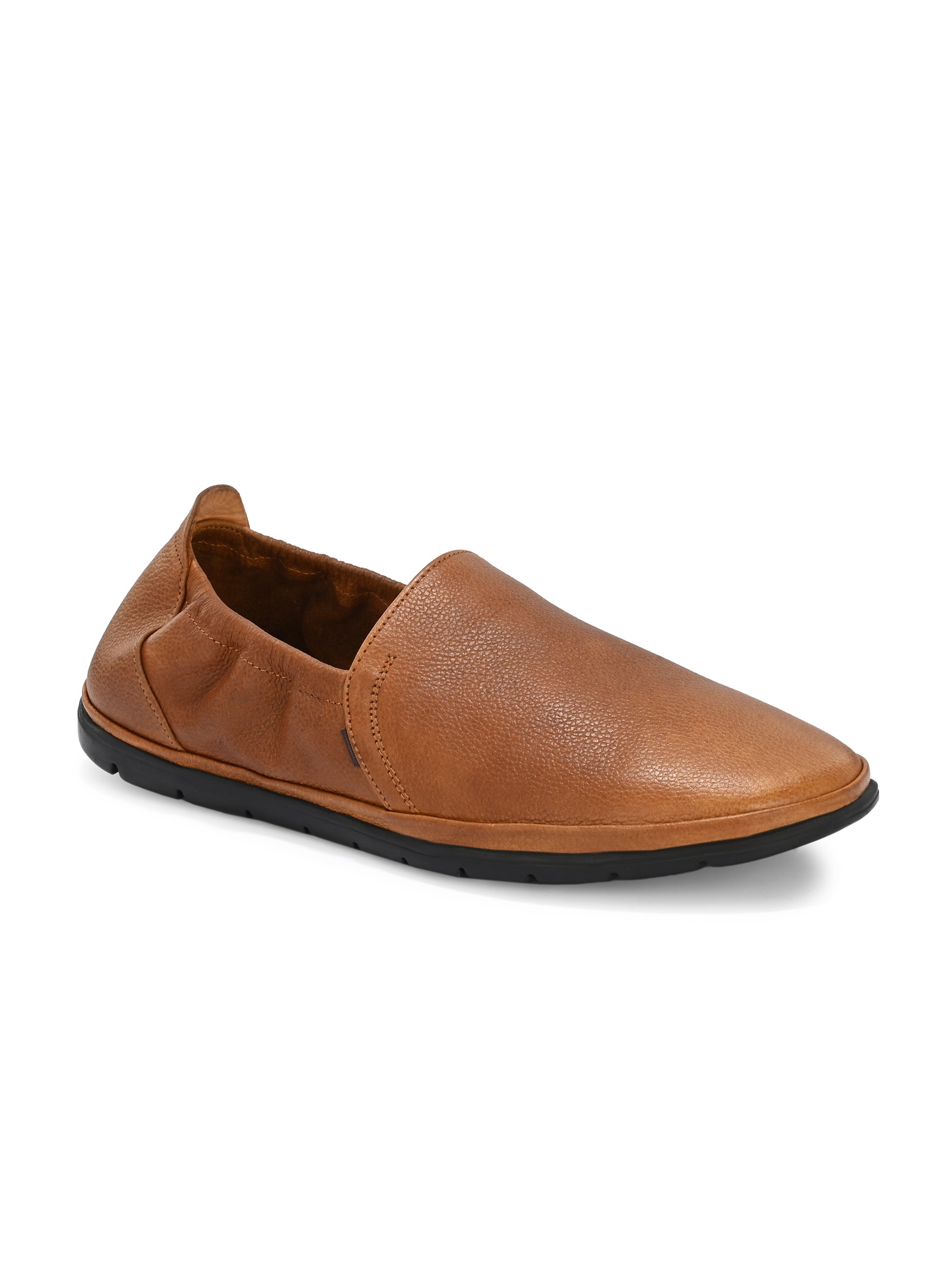 Urban Leather Back Elastic Slip Ons