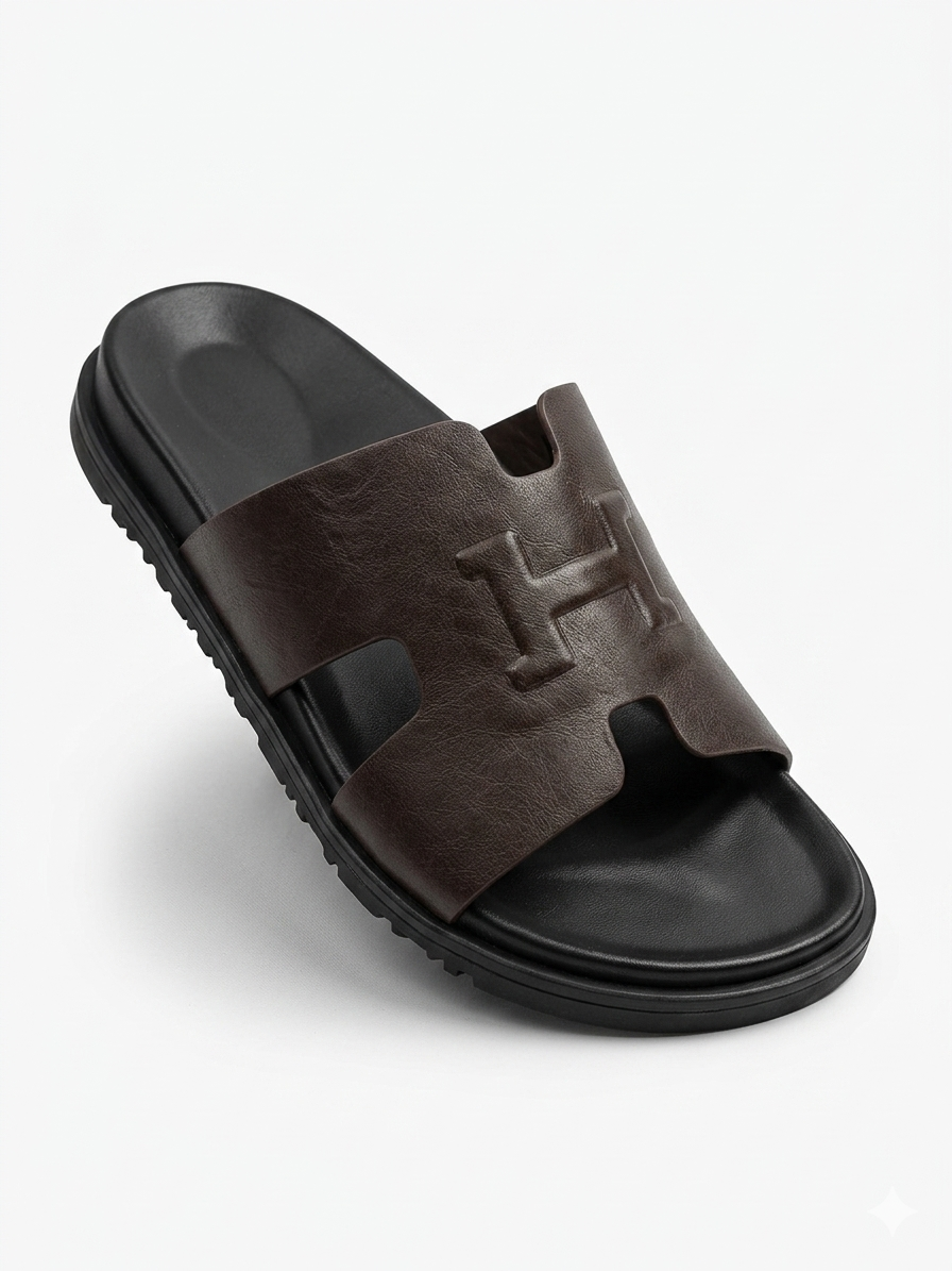 Morgan Premium Leather Sliders