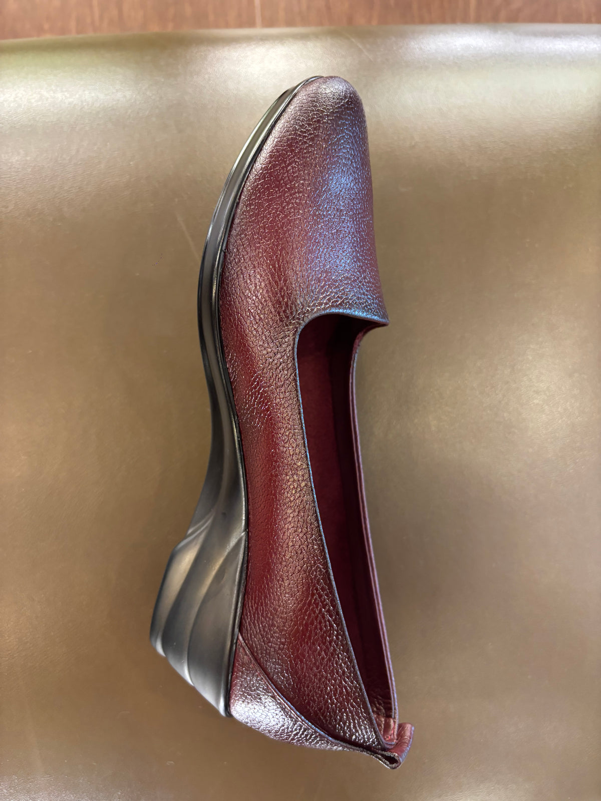 Jessie Leather Everyday Wedge Ballerinas