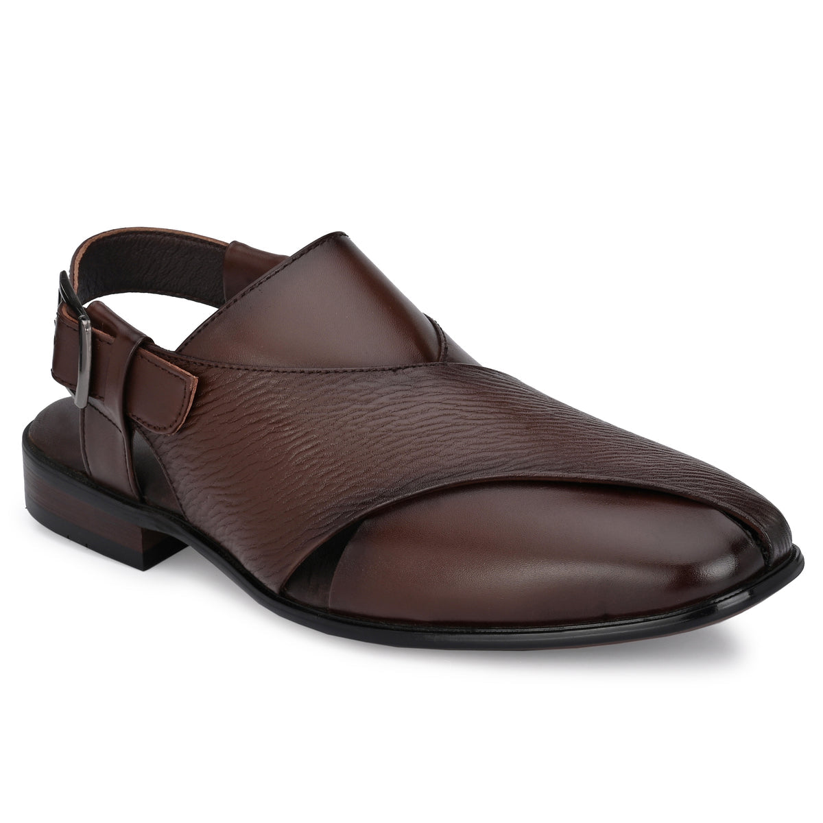 Faiz Ethnic Leather Peshawari Sandals