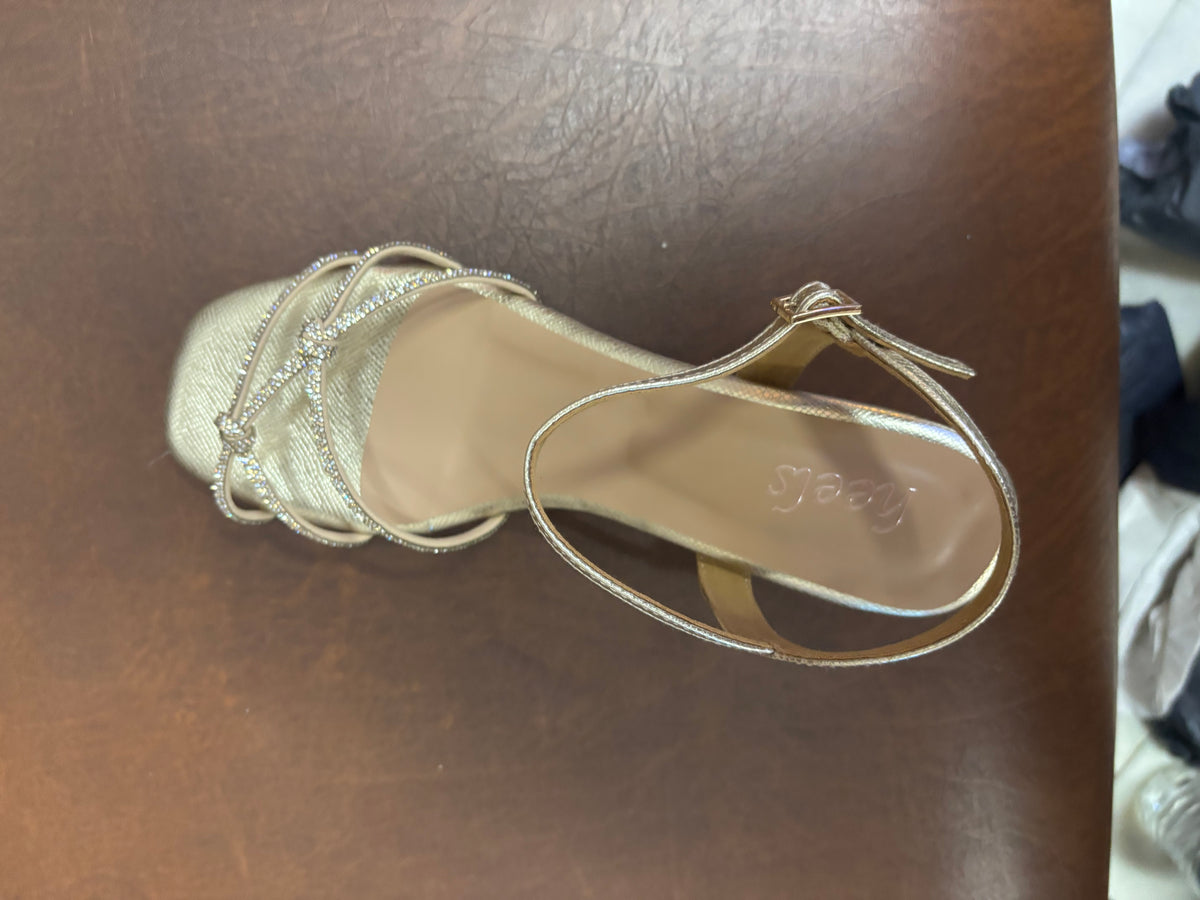 Zara 2.0 Bling Strappy Kitten Heels