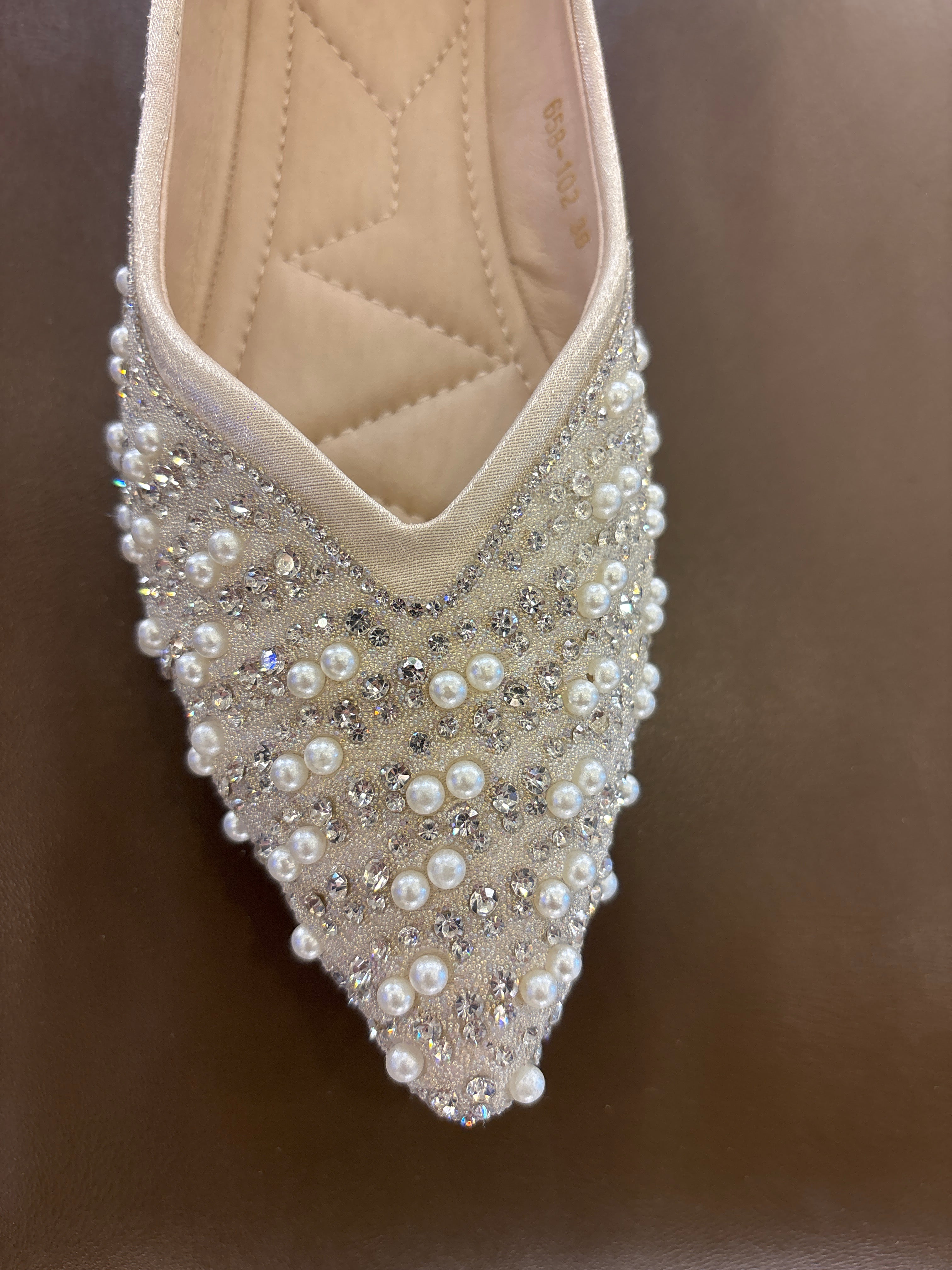 Sandvika Embellished Bling Ballerinas